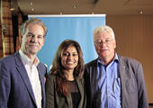 Führungsteam der Sofea-Initiative in Düsseldorf (v.l.): Matthias Schumacher (President), Anita Singh-Gunther (Geschäftsführerin) und Johan Brondijk (Schatzmeister)