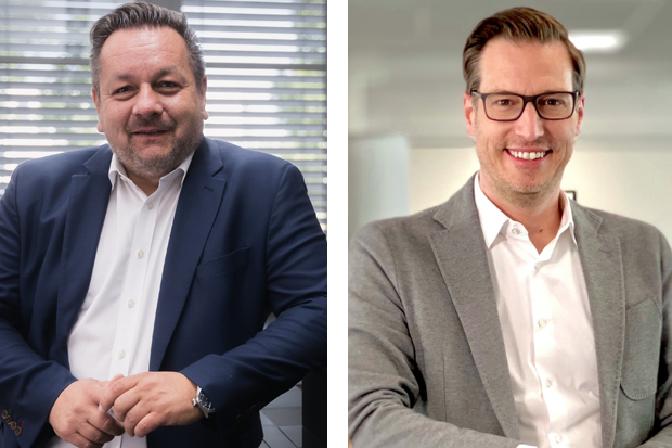 Dietmar Nick (l.), CEO von Kyocera Document Solutions Deutschland und Robin Morgengestern, Vorstandsvorsitzender der Morgenstern-Gruppe, im Interview zur Wichtigkeit von Partnerschaften und ihre Herausforderungen (Bild: Kyocera)