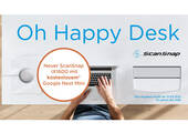 Unter dem Motto „Oh happy Desk“ hat der Scanner-Spezialist PFU eine Promotion-Aktion gestartet, bei der Endkunden beim Kauf eines „ScanSnap iX1600“ einen kostenlosen Google Smart Speaker „Nest Mini“ erhalten. (Bild: PFU (EMEA) Limited)