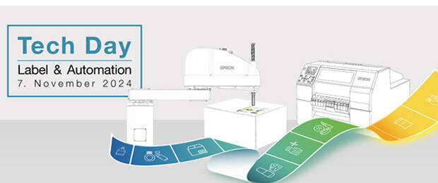 Am Tech Day Label & Automation von Epson erleben die Besucherinnen und Besucher die Möglichkeiten moderner Automatisierungs- und Etikettierungslösungen. (Bild: Epson)