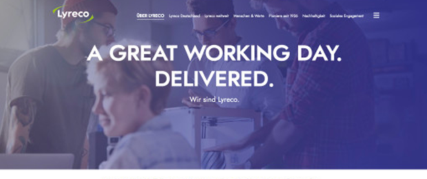 Die neue Lyreco Corporate Website ist nun deutlich responsiver. (Bild: Lyreco)