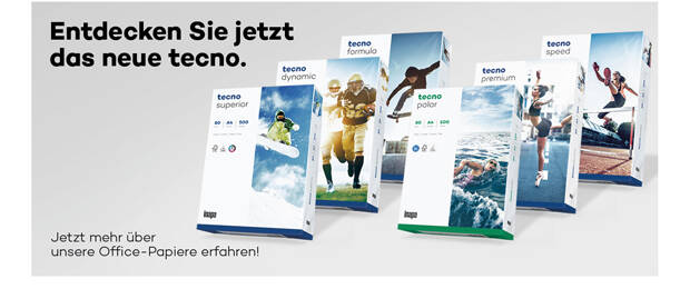 Website von inapa für tecno: neue Eigenmarke aus den Office-Papieren von Papyrus Deutschland und der inapa tecno-Range der inapa/Papier Union (Screenshot Website inapa.de)